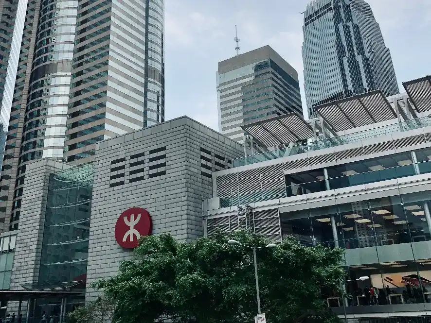 IFC mall and MTR station entrance