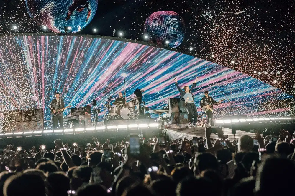 COLDPLAY Concert in Hong Kong, at the Kai Tak Stadium 